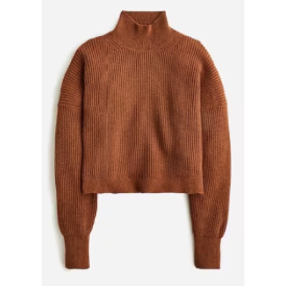 New J.Crew Ribbed Turtleneck Sweater In Stretch Yarn - Picture 2 of 4